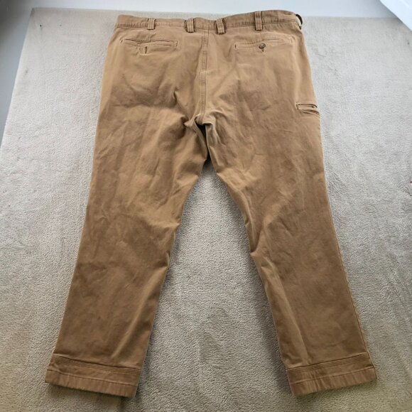 Duluth Mens Pants Size 40x30 Slim Fit Flex Ballroom Khaki Straight Casual Tan - Picture 16 of 16